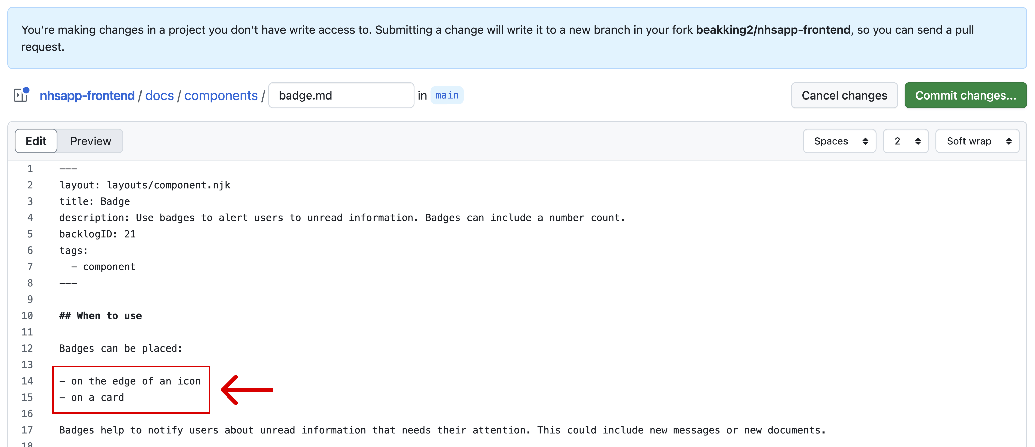 A screenshot of the GitHub board with the search term button